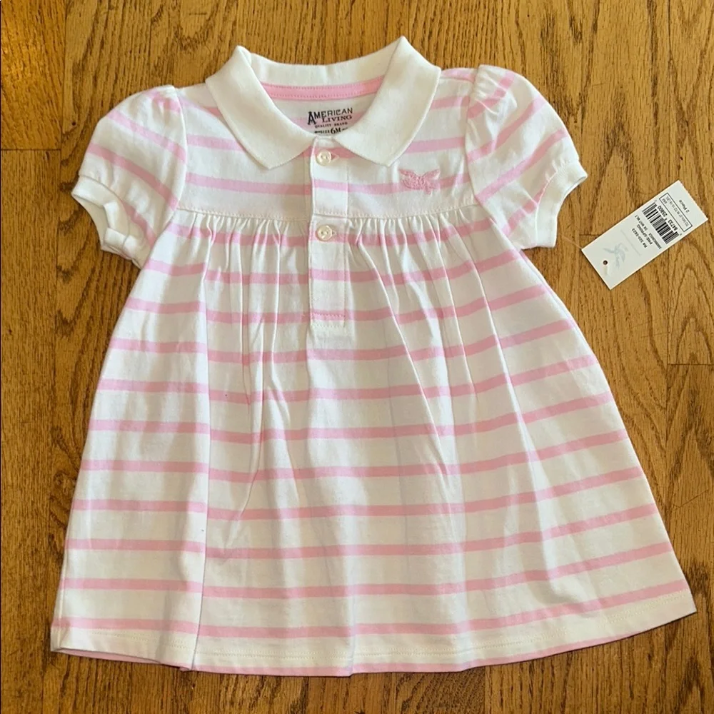 American Living Pink and White Kids Matching Set - Picture 6 of 6